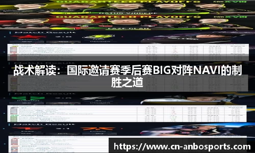 战术解读：国际邀请赛季后赛BIG对阵NAVI的制胜之道